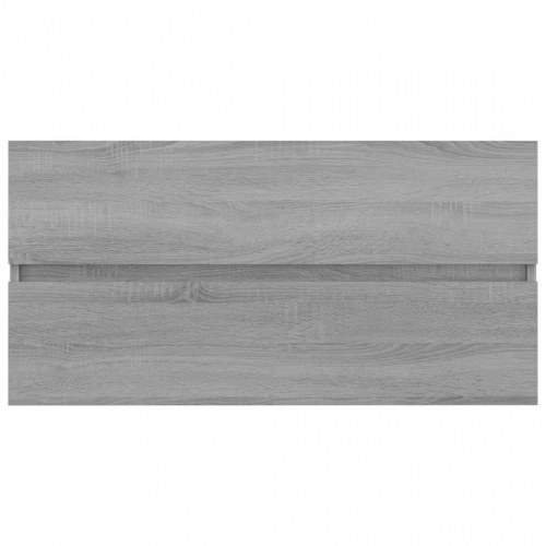 Vaskeskab 90 x 38,5 x 45 cm - grå sonoma-eg