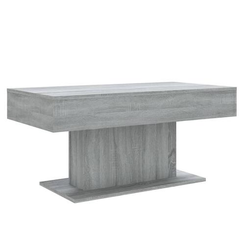 Sofabord 96x50x45 cm konstrueret træ grå sonoma-eg