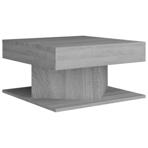 Sofabord 57 × 57 × 30 cm i konstrueret træ - grå sonoma-eg
