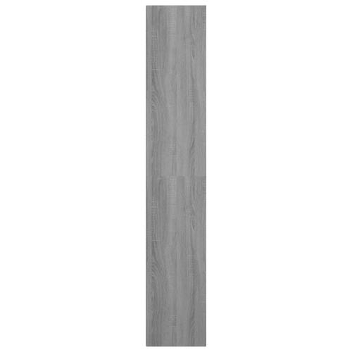 Bogreol 36x30x171 cm konstrueret træ grå sonoma-eg