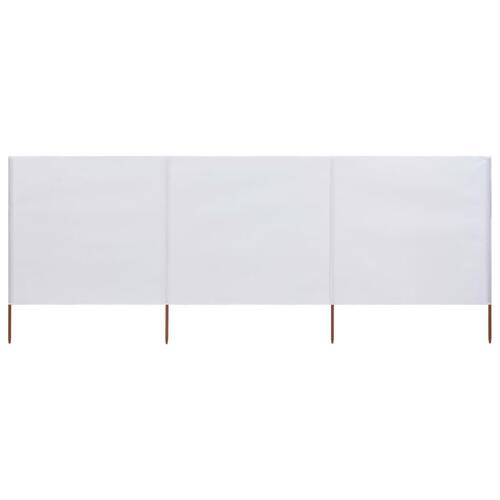 3-panels læsejl stof 400 x 120 cm hvid
