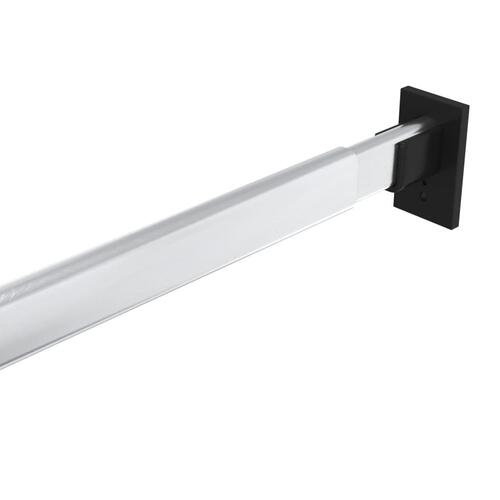 Bøjlestænger 2 stk. 58-100 cm sølvfarvet