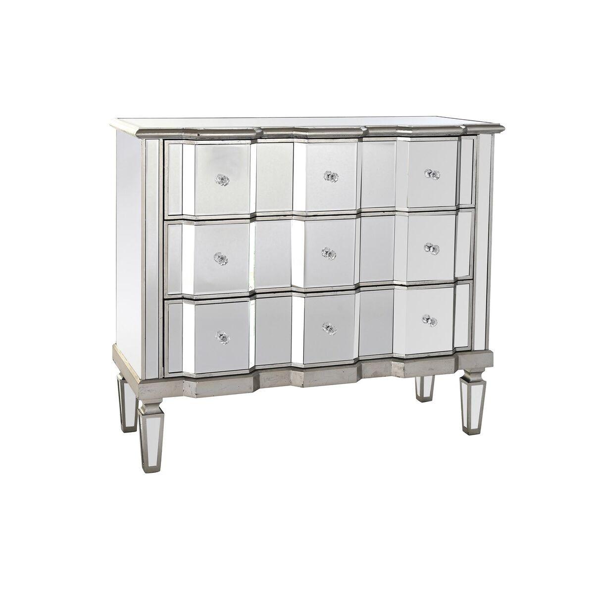 Kommode Spejl Sølvfarvet MDF (103 x 40 x 92 cm)