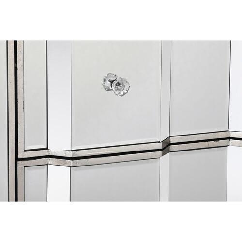 Kommode Spejl Sølvfarvet MDF (103 x 40 x 92 cm)