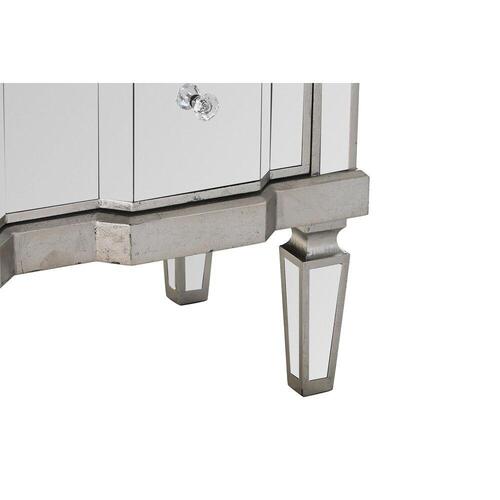Kommode Spejl Sølvfarvet MDF (103 x 40 x 92 cm)