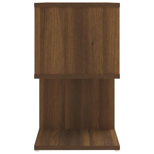 Sengebord 50x30x51,5 cm konstrueret træ brun egetræsfarve