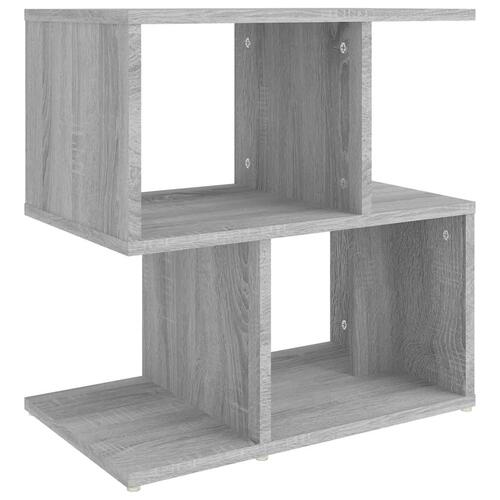 Sengeborde 2 stk. 50x30x51,5 cm konstrueret træ grå sonoma-eg