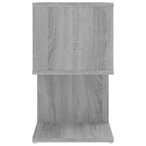 Sengeborde 2 stk. 50x30x51,5 cm konstrueret træ grå sonoma-eg