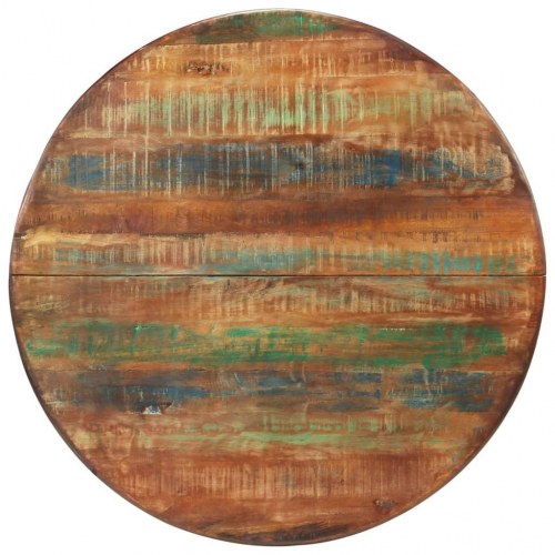 Rundt spisebord Ø110 x 78 cm i massivt genbrugstræ og stål