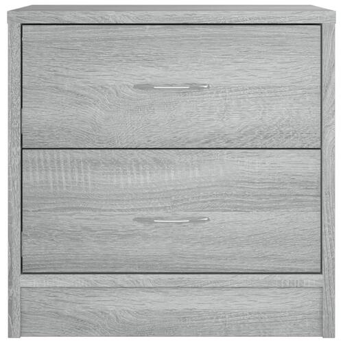 Sengebord 40x30x40 cm konstrueret træ grå sonoma-eg