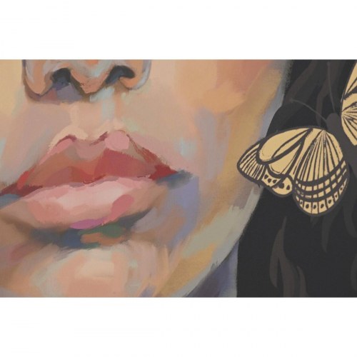 Lærred - kolonistil, 100 × 4 × 140 cm