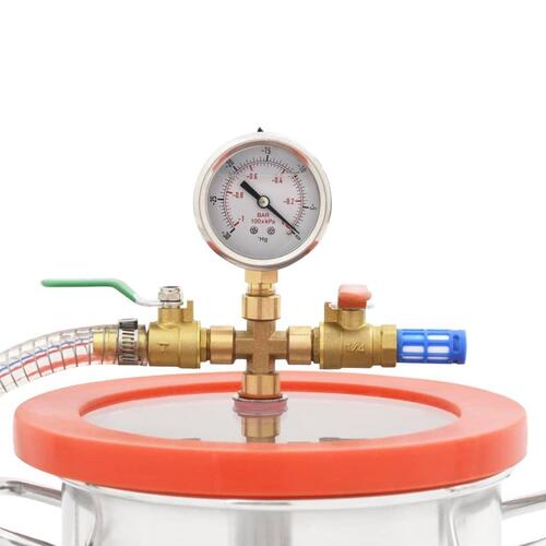 Vakuumkammer med 2-trins pumpe 3,7 l