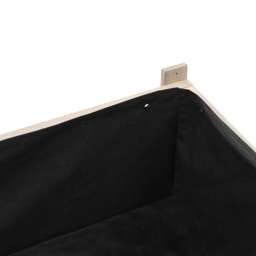 Hævet plantekasse med drivhus 120 x 54 x 120 cm grantræ