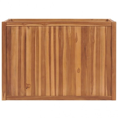 Hævet plantekasse 100x50x70 cm massivt teaktræ