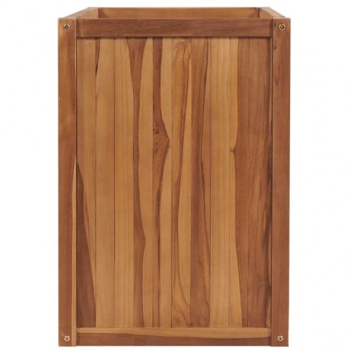 Hævet plantekasse 100x50x70 cm massivt teaktræ