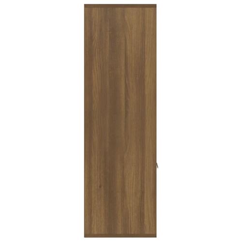 Bogreol 98x30x98 cm brun egetræsfarve