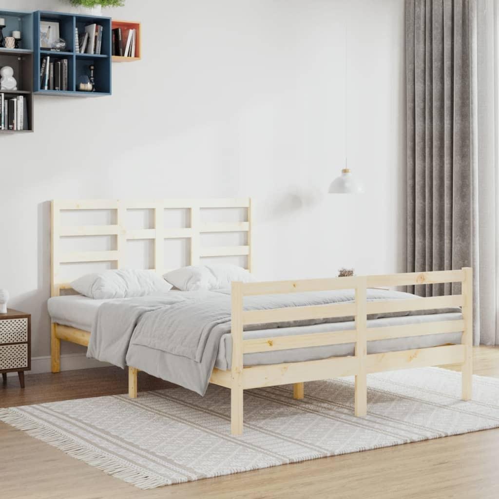 Sengeramme 140x200 cm massivt træ