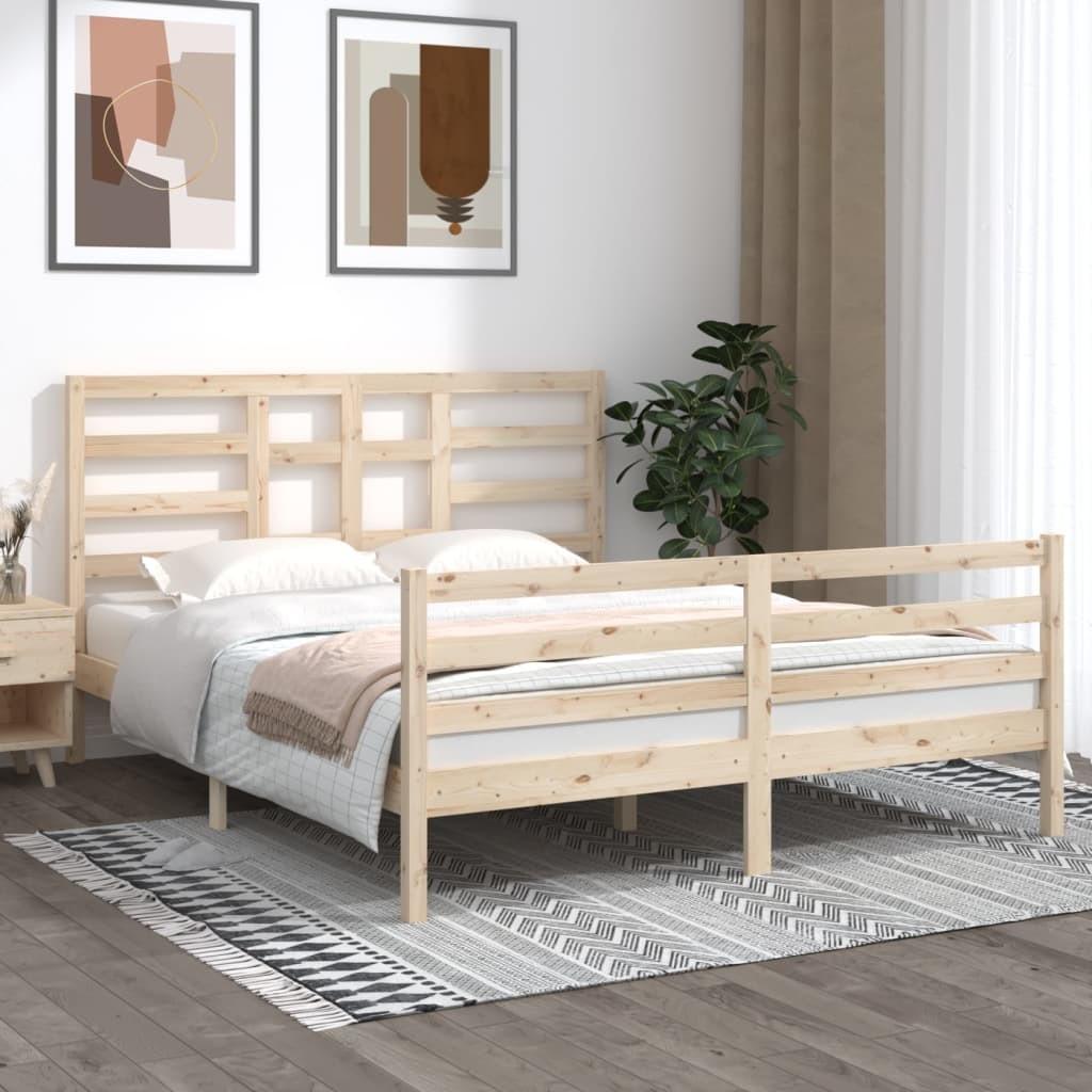 Sengeramme 160x200 cm massivt træ