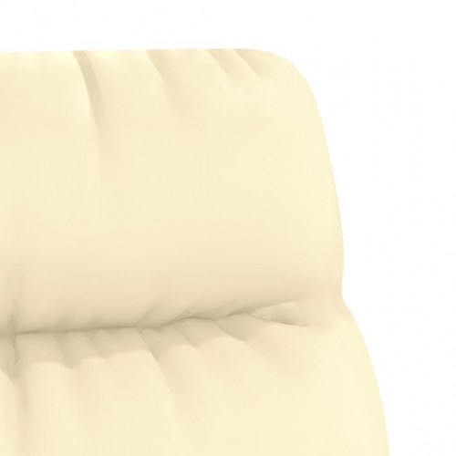 Lænestol kunstlæder cremefarvet