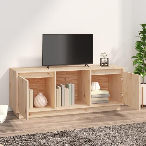 Tv-bord 110,5x35x44 cm massivt fyrretræ