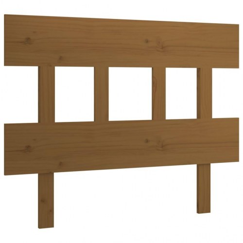 Sengegavl i massivt fyrretræ 93,5 x 3 x 81 cm - gyldenbrun