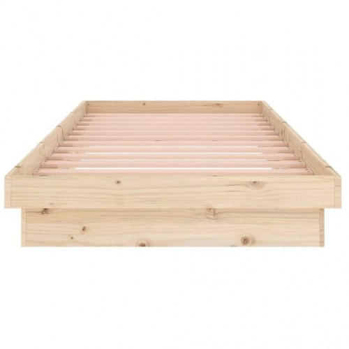 Sengeramme 90x200 cm i massivt fyrretræ - natur