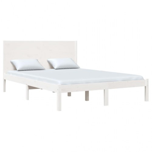 Sengeramme 120x190 cm Small Double massivt træ hvid
