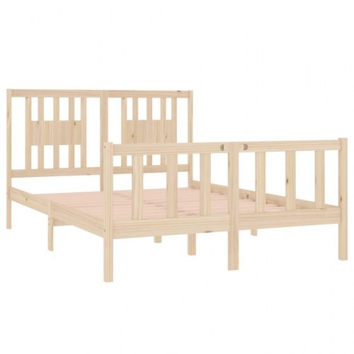 Sengeramme 135x190 cm massivt træ