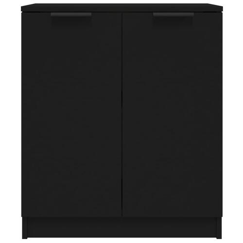 Skænke 2 stk. 60x30x70 cm konstrueret træ sort
