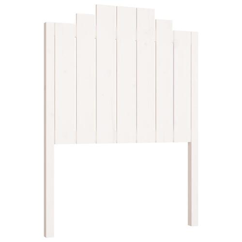 Sengegærde 81x4x110 cm massivt fyrretræ hvid