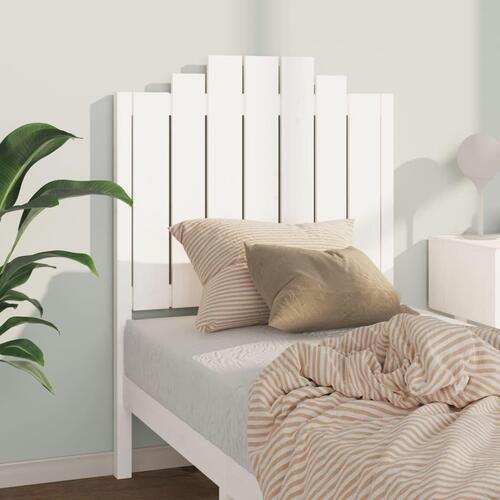 Sengegærde 81x4x110 cm massivt fyrretræ hvid