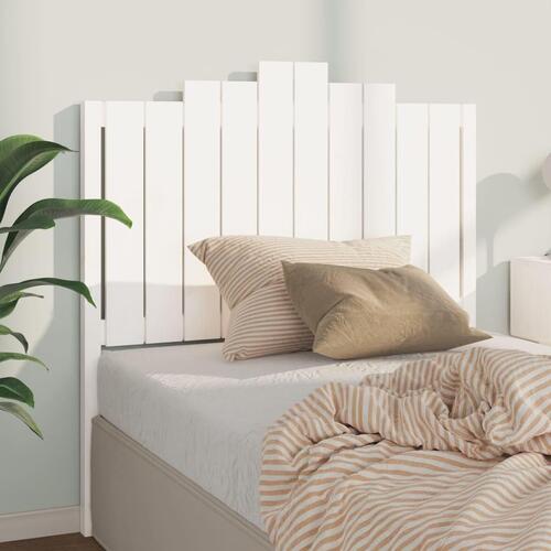 Sengegærde 106x4x110 cm massivt fyrretræ hvid
