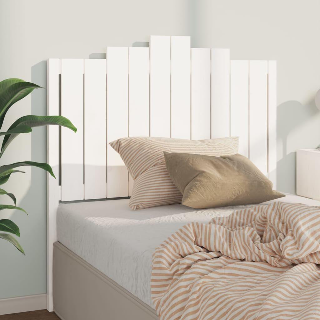Sengegærde 106x4x110 cm massivt fyrretræ hvid