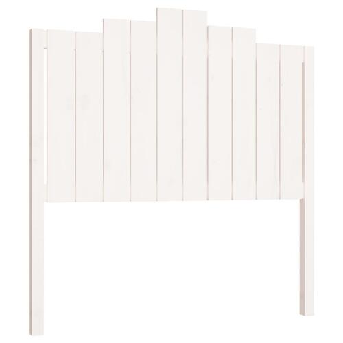 Sengegærde 106x4x110 cm massivt fyrretræ hvid