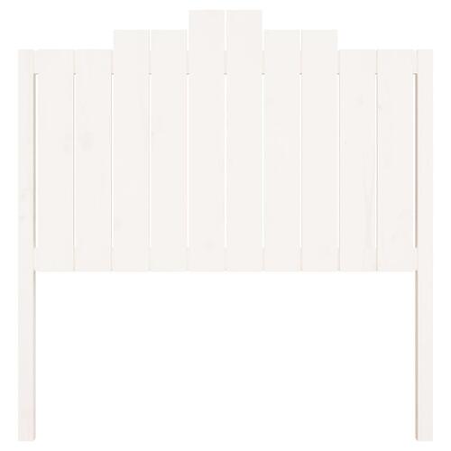 Sengegærde 106x4x110 cm massivt fyrretræ hvid