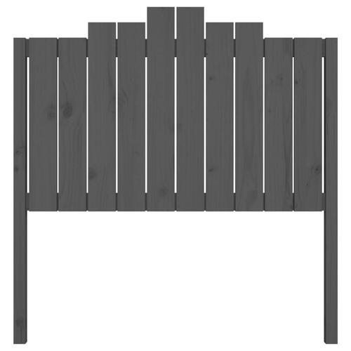 Sengegærde 106x4x110 cm massivt fyrretræ grå
