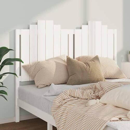 Sengegærde 141x4x110 cm massivt fyrretræ hvid