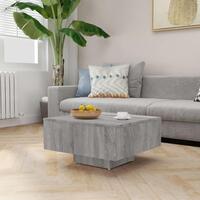 Sofabord 60x60x31,5 cm konstrueret træ grå sonoma-eg
