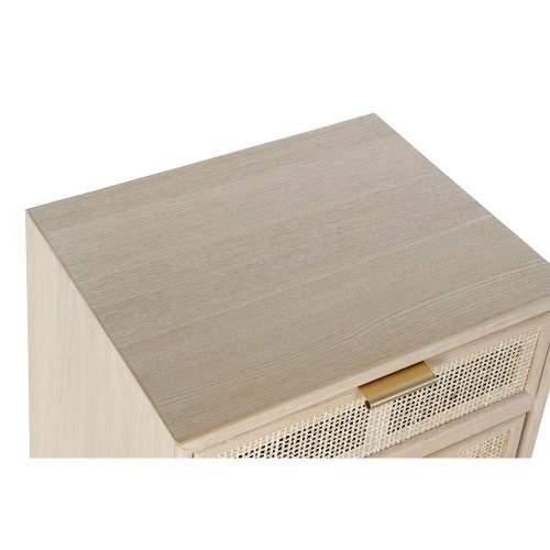 Kommode i paulownia og MDF, natur - 42 × 36,5 × 100,5 cm, 5 skuffer