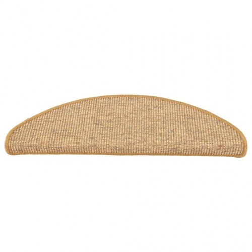 Trappemåtter 15 stk. 65x21x4 cm sisal halvrund store
