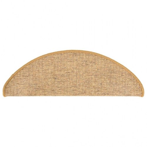Trappemåtter 15 stk. 65x21x4 cm sisal halvrund store