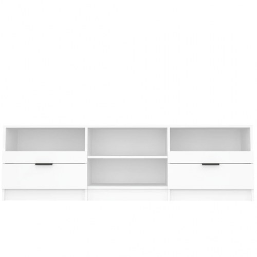 Tv-skab 150x33,5x45 cm konstrueret træ hvid