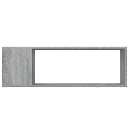 Tv-bord 100x24x32 cm konstrueret træ grå sonoma-eg