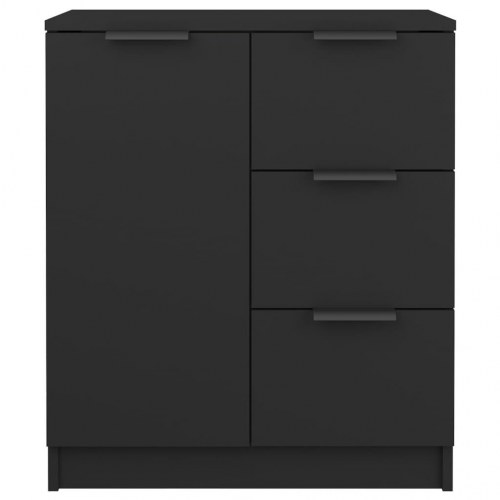 Skænk 60x30x70 cm konstrueret træ sort