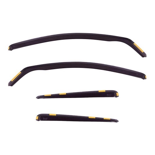 Vindafvisere til bil HEKO 24257 - 4 dele, sort - Nissan Qashqai 2007-2013