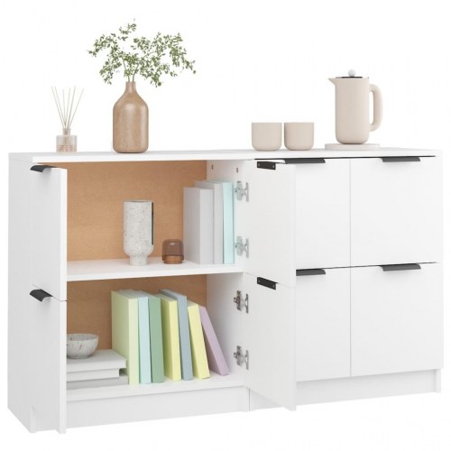 Skænke 2 stk. - 60×30×70 cm i hvid konstrueret træ