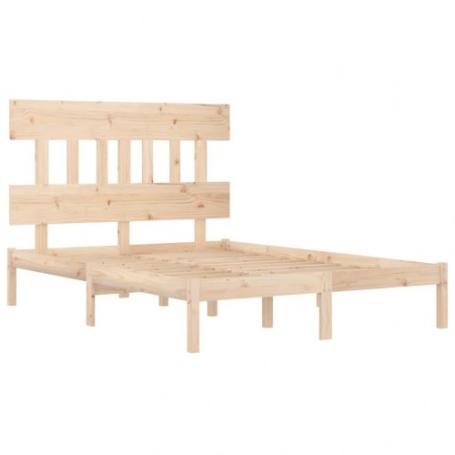 Sengeramme 135x190 cm massivt træ
