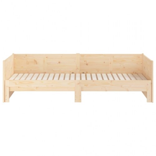 Daybed med udtræk 2x(90x190) cm massivt fyrretræ