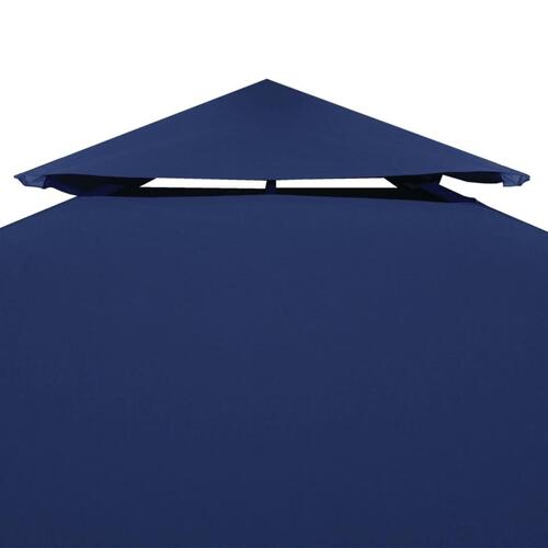 Pavillontopdække i 2 lag 310 g/m² 4 x 3 m blå