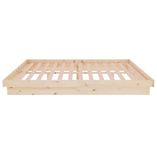 Sengeramme i massivt fyrretræ 135 x 190 cm - lav dobbeltseng
